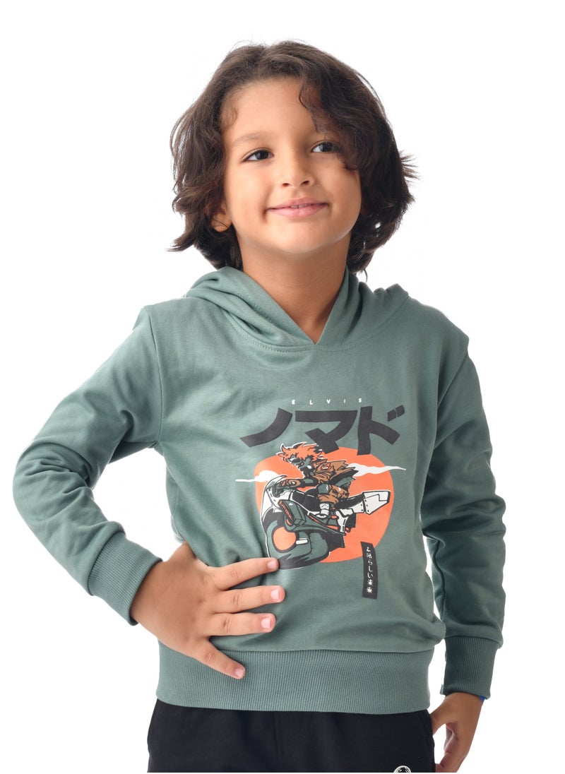 Boys' Hoodie (2 - 8yrs) Green