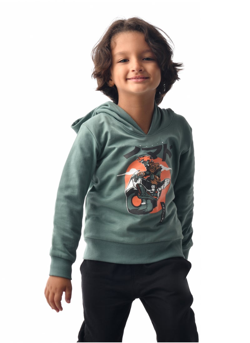 Boys' Hoodie (2 - 8yrs) Green