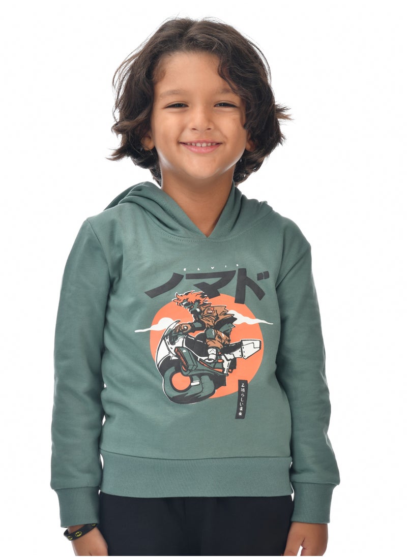 Boys' Hoodie (2 - 8yrs) Green