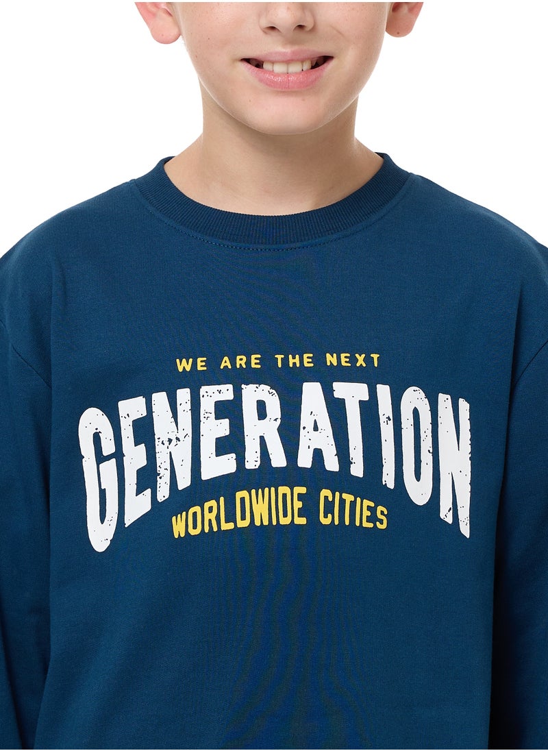 Boys' Sweatshirt  (8-14yrs) Navy