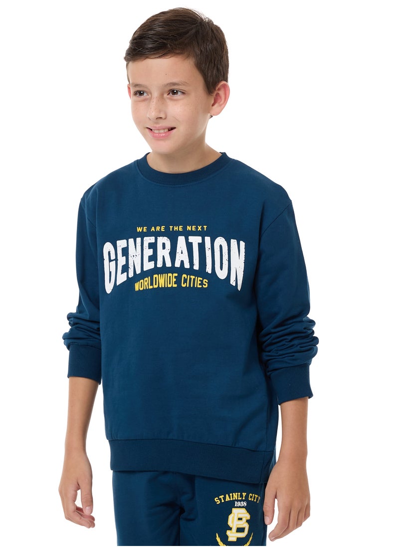 Boys' Sweatshirt  (8-14yrs) Navy