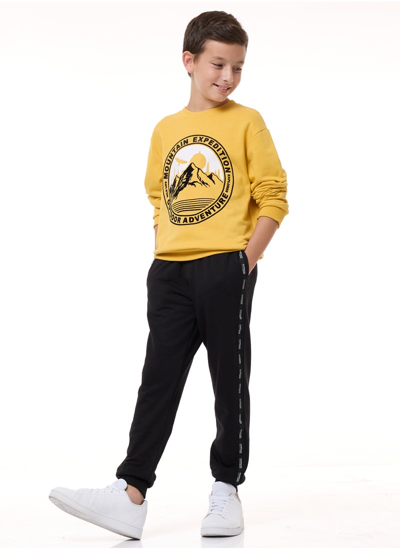 Boys' Sweatshirt  (8-14yrs) Mustard