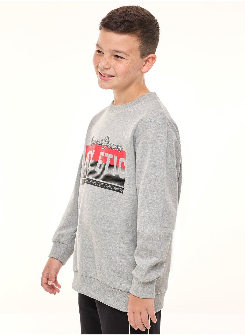 Boys' Sweatshirt  (8-14yrs) Grey