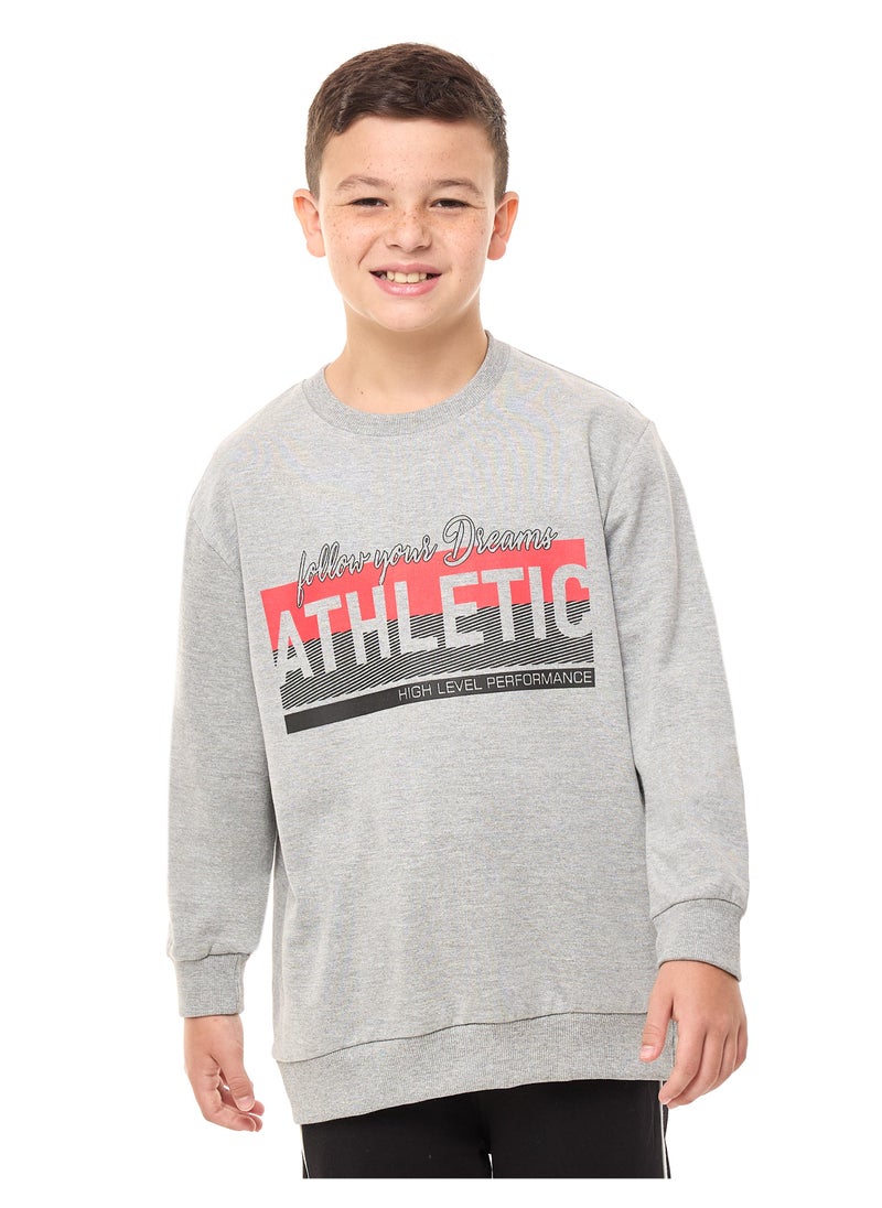 Boys' Sweatshirt  (8-14yrs) Grey