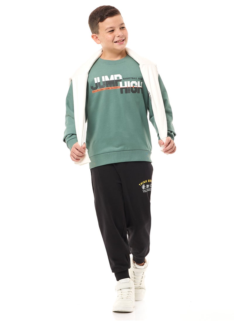 Boys' Sweatshirt  (8-14yrs) Green