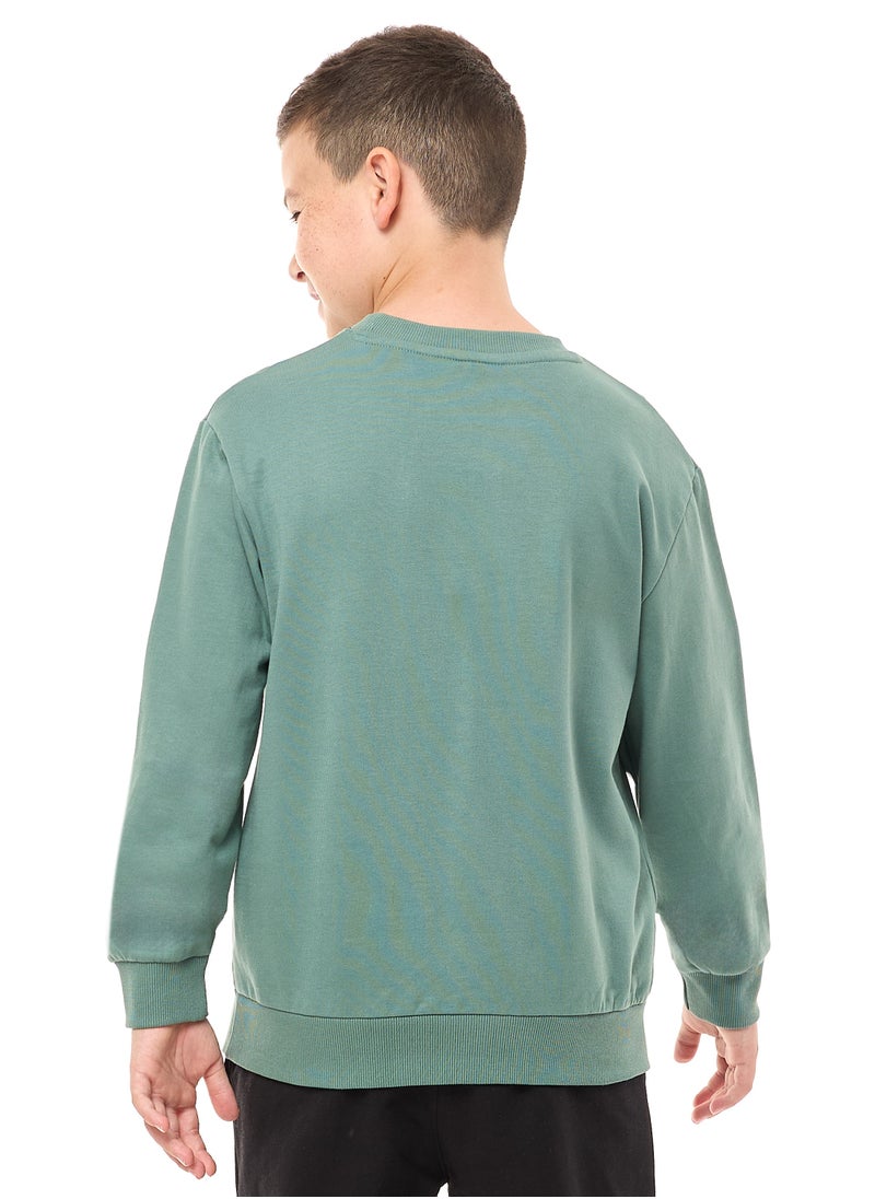 Boys' Sweatshirt  (8-14yrs) Green