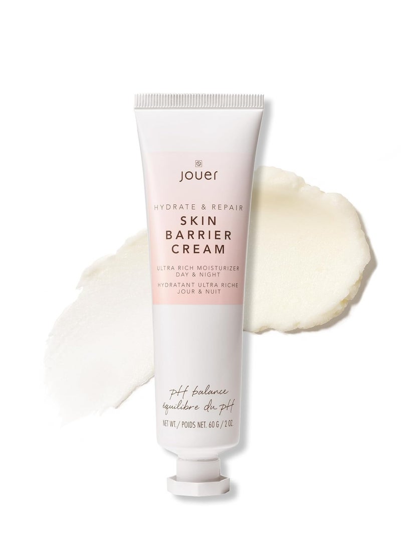 Jouer Skin Barrier Cream - Skin Barrier Repair Moisturizer - Hydrating Hyaluronic Acid DD Cream - Wrinkle Cream - Anti Aging Night Face Cream with Alpha Lipoic Acid and Coq10-2 oz