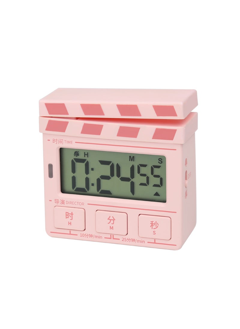 Vintage Silent Timer for Cooking and Studying Pink