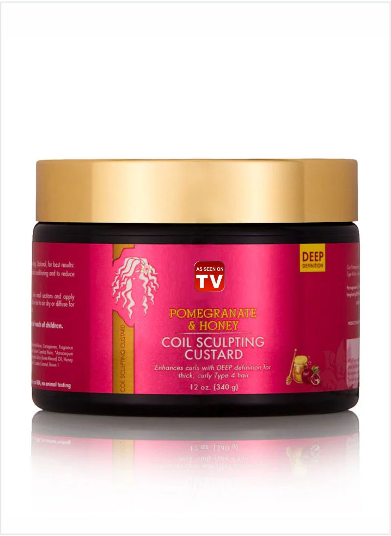 Pomegranate & Honey Coil Sculpting Custard 340 GM