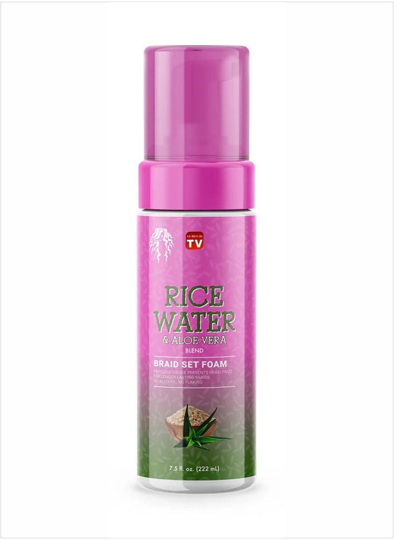 Rice Water & Aloe Vera Braid Set Foam 222 ML