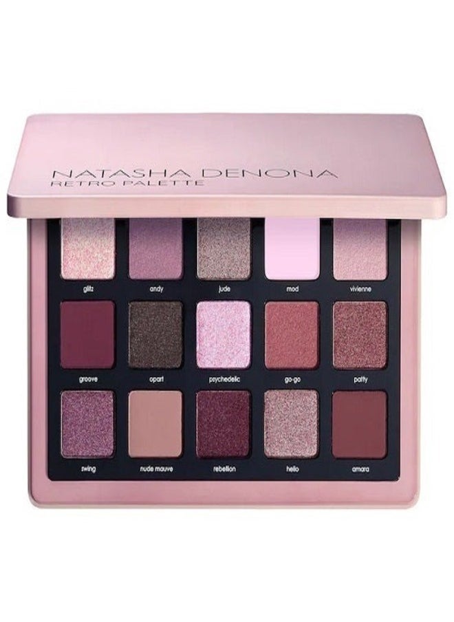 Natasha Denona Retro Palette - 15 Highly Pigmented Eyeshadows for Endless Looks