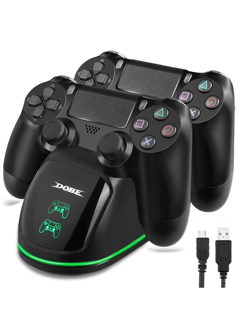 Dobe Dual Controller Charging Station for PS4 | Fast Dual Charging Dock with LED Indicator