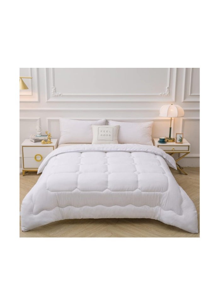 MMM HOME King Size Comforter Duvet Quilt Insert Full White Down Alternative All Season Microfiber（220*240CM）