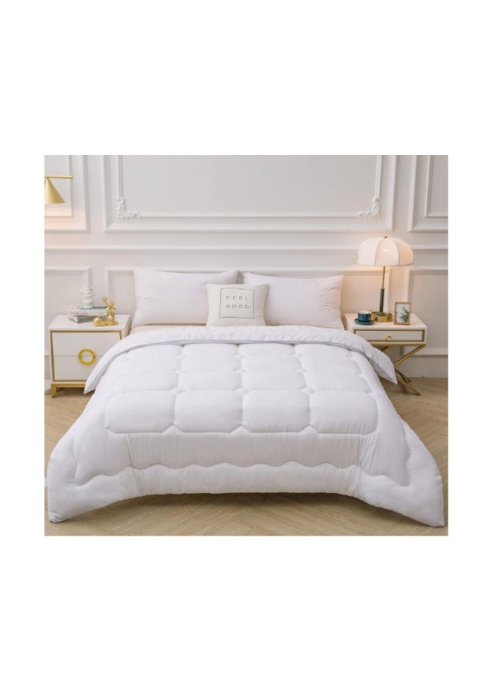 MMM HOME Single Size Comforter Duvet Quilt Insert Full White Down Alternative All Season Microfiber（160*210CM）