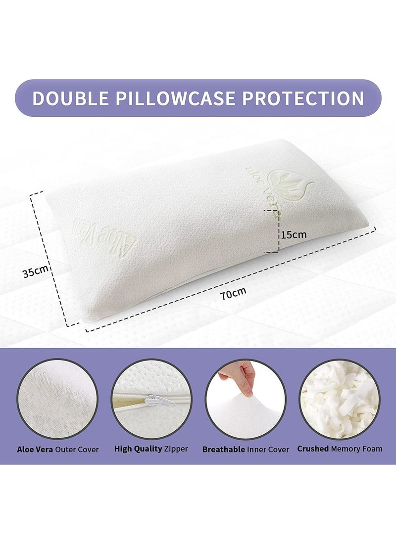 Soft Orthopaedic Cervical Pillow, Latex-like Foam Pillow, Contour Cervical Pillows for Neck Support