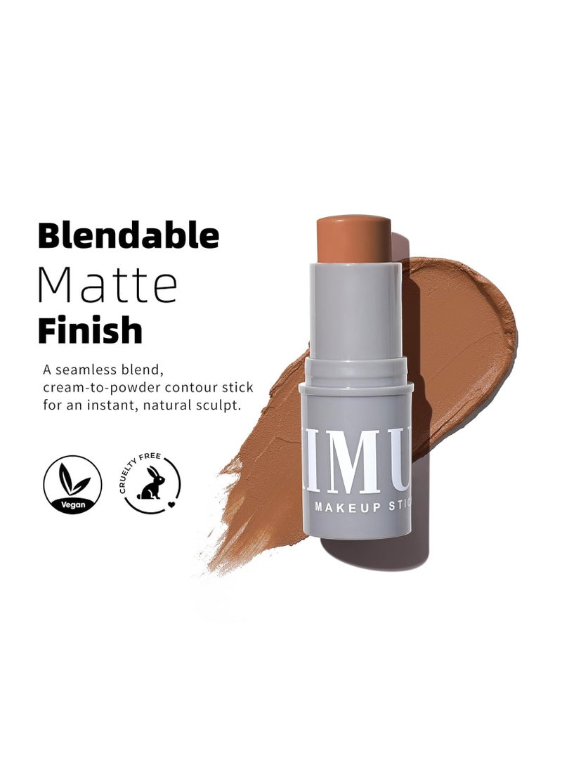 KIMUSE Cream Contour Stick Duo-Cream Blush & Bronzer Shaping Stick-Creamy Pigmented, Long Lasting Vegan Face Make Up Sticks