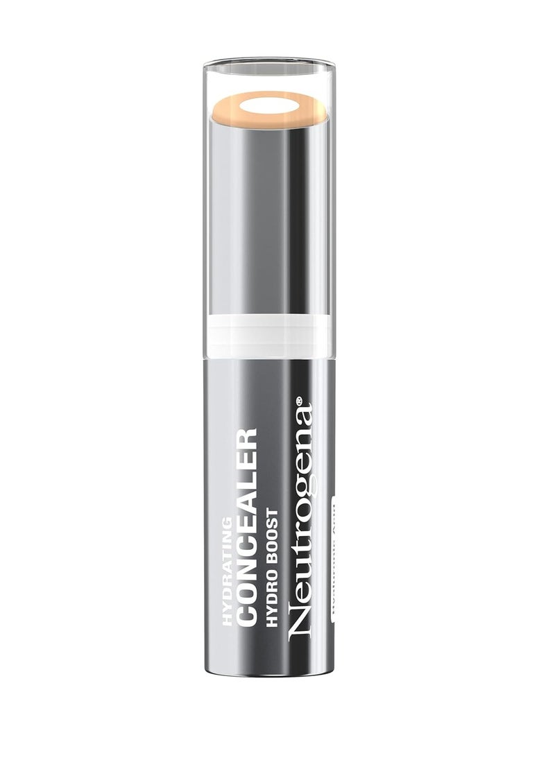Neutrogena Hydro Boost Hydrating Concealer Stick for Dry Skin, Oil-Free, Lightweight, Non-Greasy and Non-Comedogenic Cover-Up Makeup with Hyaluronic Acid, 10/Fair, 0.12 Oz