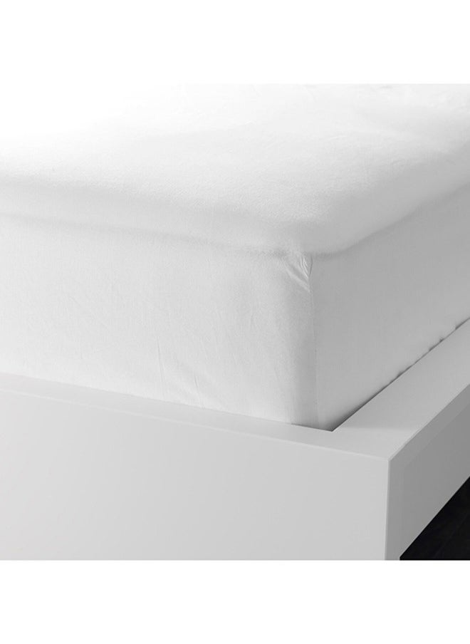 Cotton Fitted Sheet King Size, Soft & Smooth Luxury Hotel Sheets, Secure-Fit Elastic, Deep Pocket Fitted Sheet - White