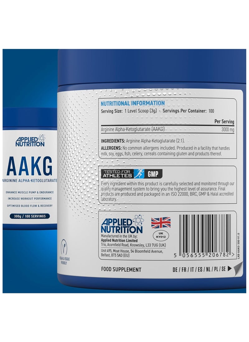 AAKG - L Arginine Alpha Ketoglutarate 3000mg 300 g