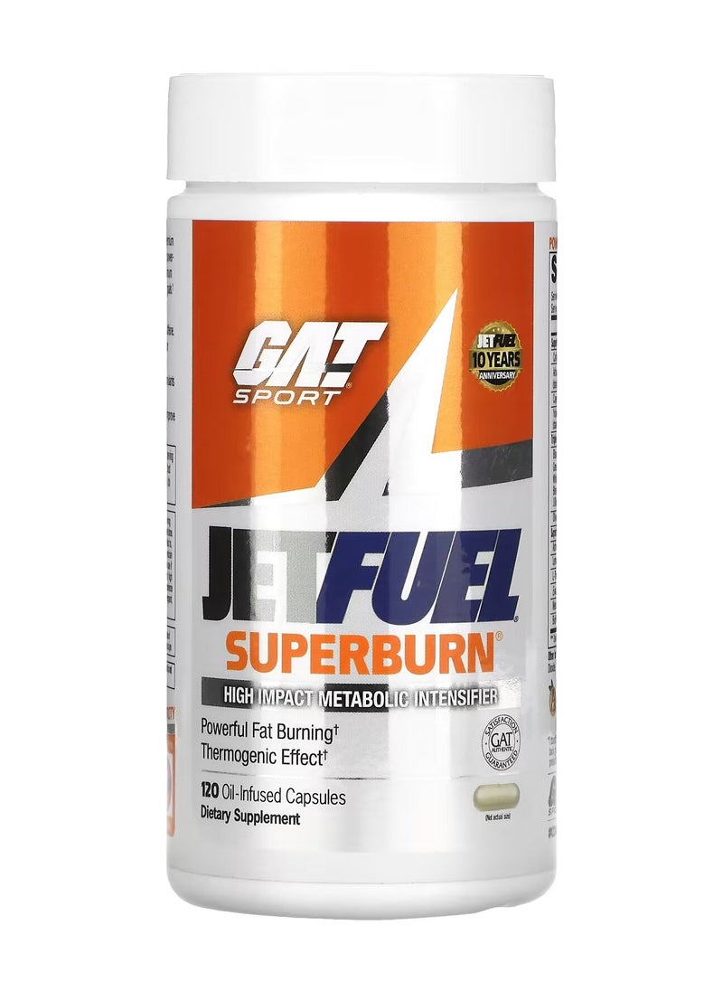 Gat Sport, JetFuel Superburn, Fat Burner, 120 Caps, 40 Servings