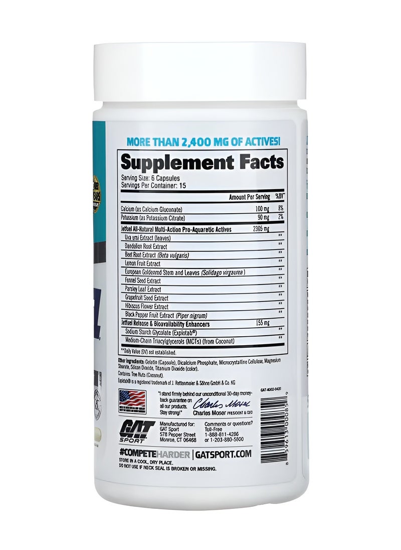 Gat Sport, JetFuel Diuretic, 90 Caps, 15 Servings