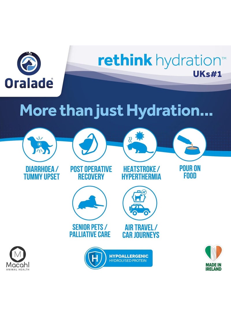 Oralade - Advanced GI+, Oral Rehydration & Gut Support for Pets - Fast and Effective Hydration - Roast Chicken Flavour - Suitable for All Ages - 500ml