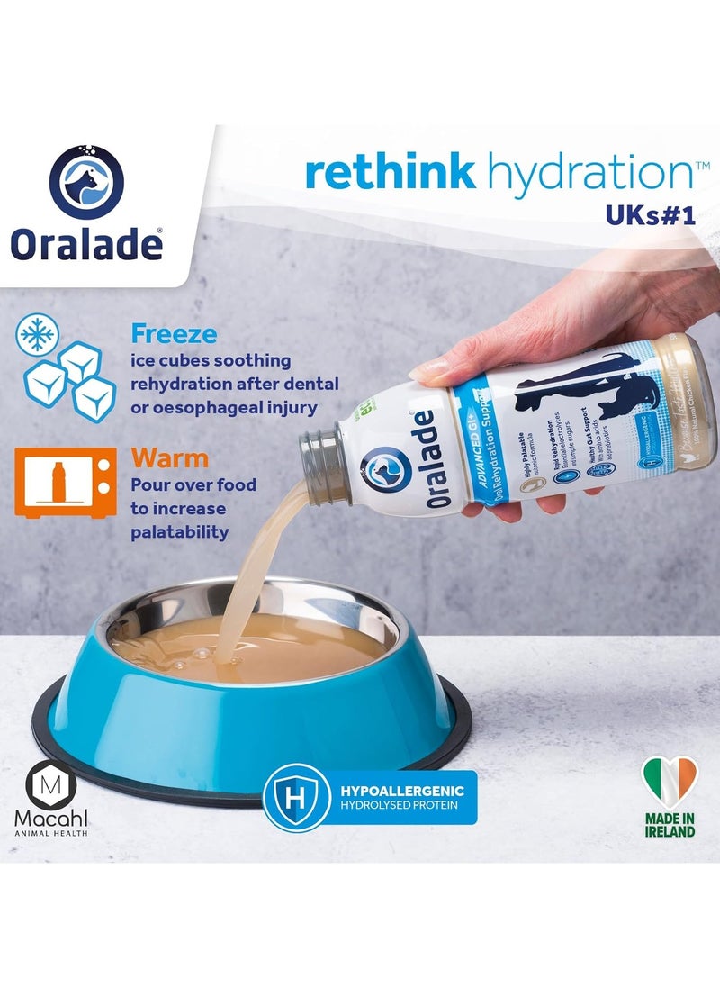 Oralade - Advanced GI+, Oral Rehydration & Gut Support for Pets - Fast and Effective Hydration - Roast Chicken Flavour - Suitable for All Ages - 500ml