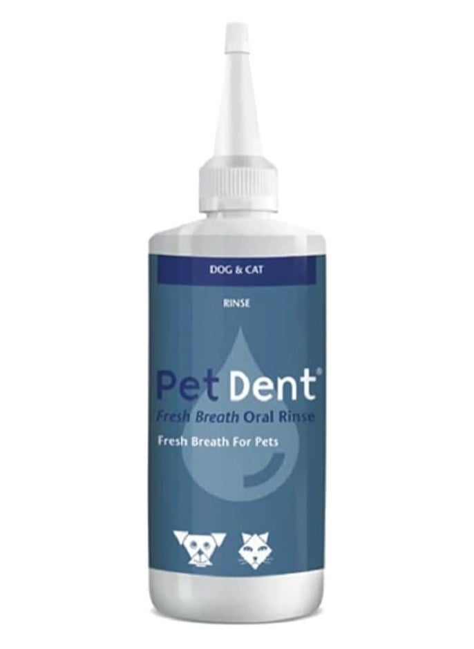 Pet Dent Mouth Wash for Dogs & Cats Fresh Breath Oral Rinse 100ml