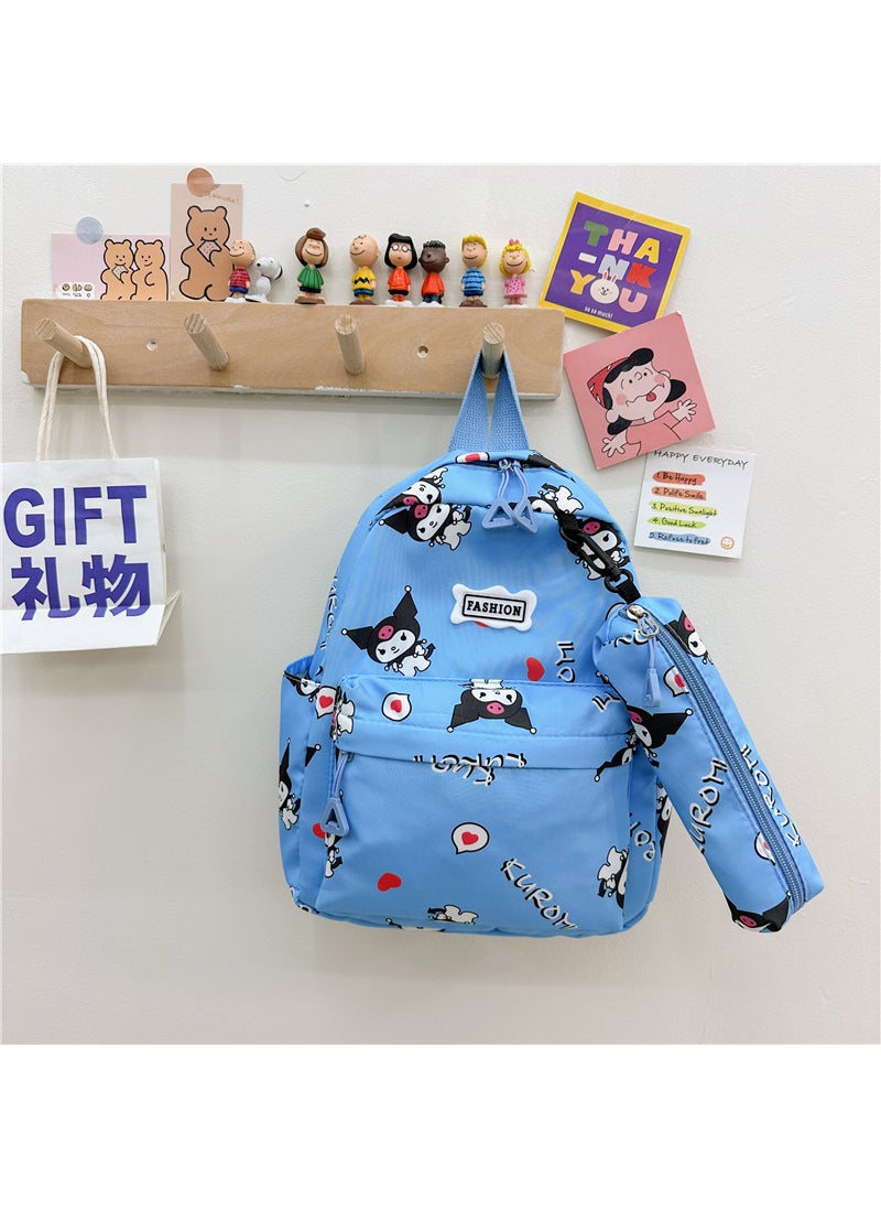 New Cartoon coolomi childrens backpack boys and girls kindergarten schoolbag childrens two-piece schoolbag wholesaleBlue Blue