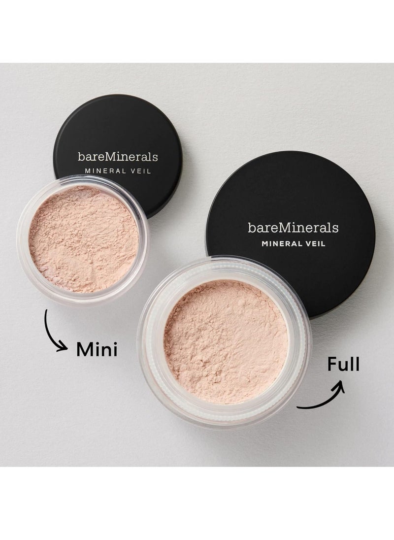 bareMinerals Mineral Veil Translucent Setting Powder, Weightless Blurring, Baking + Finishing Powder Makeup, Extends Makeup Wear, Talc Free, Vegan