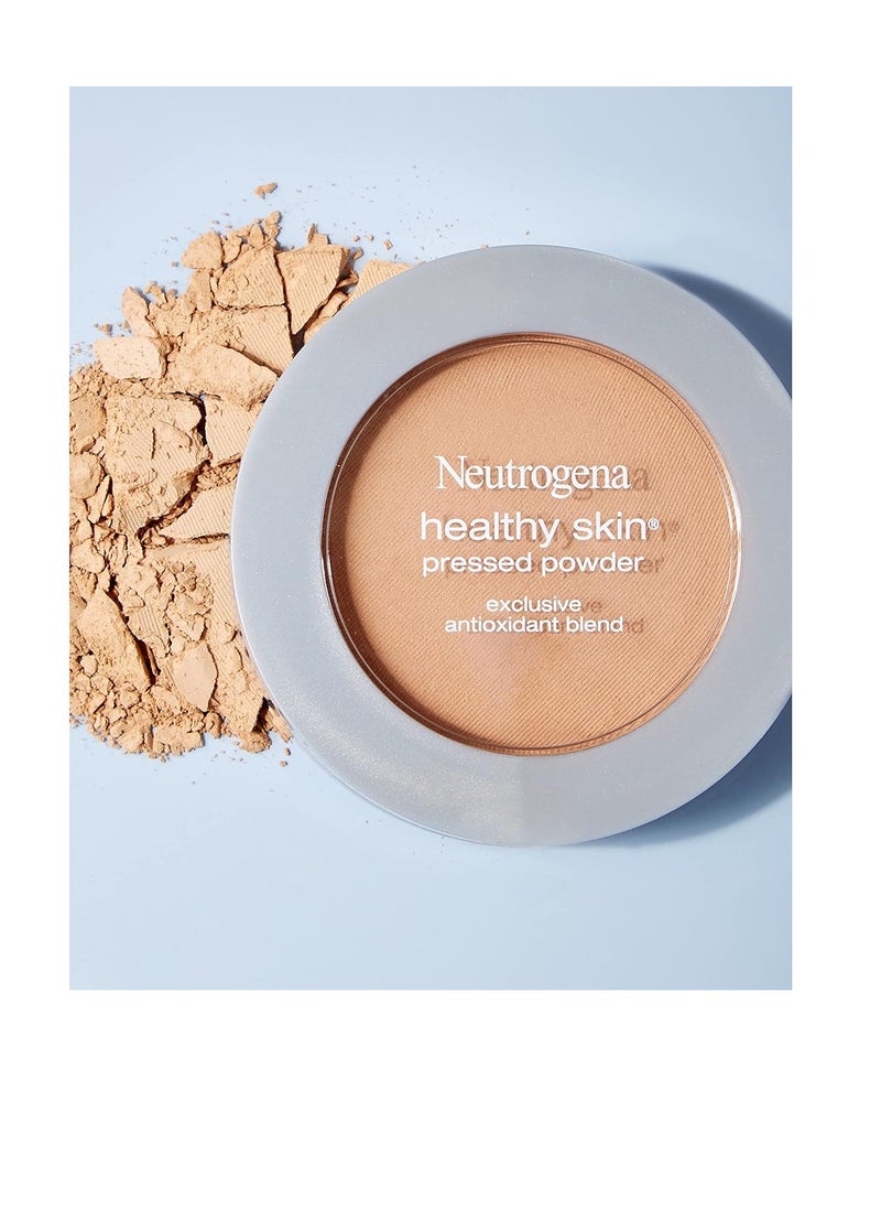 Neutrogena Healthy Skin Pressed Makeup Powder Compact with Antioxidants & Pro Vitamin B5, Evens Skin Tone, Minimizes Shine & Conditions Skin, Light 20,.34 oz