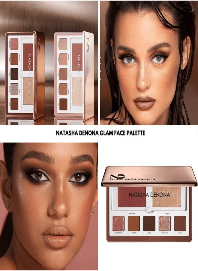 Natasha Denona Glam Face Palette - Eye & Cheek Essentials (Light) - Sold Out