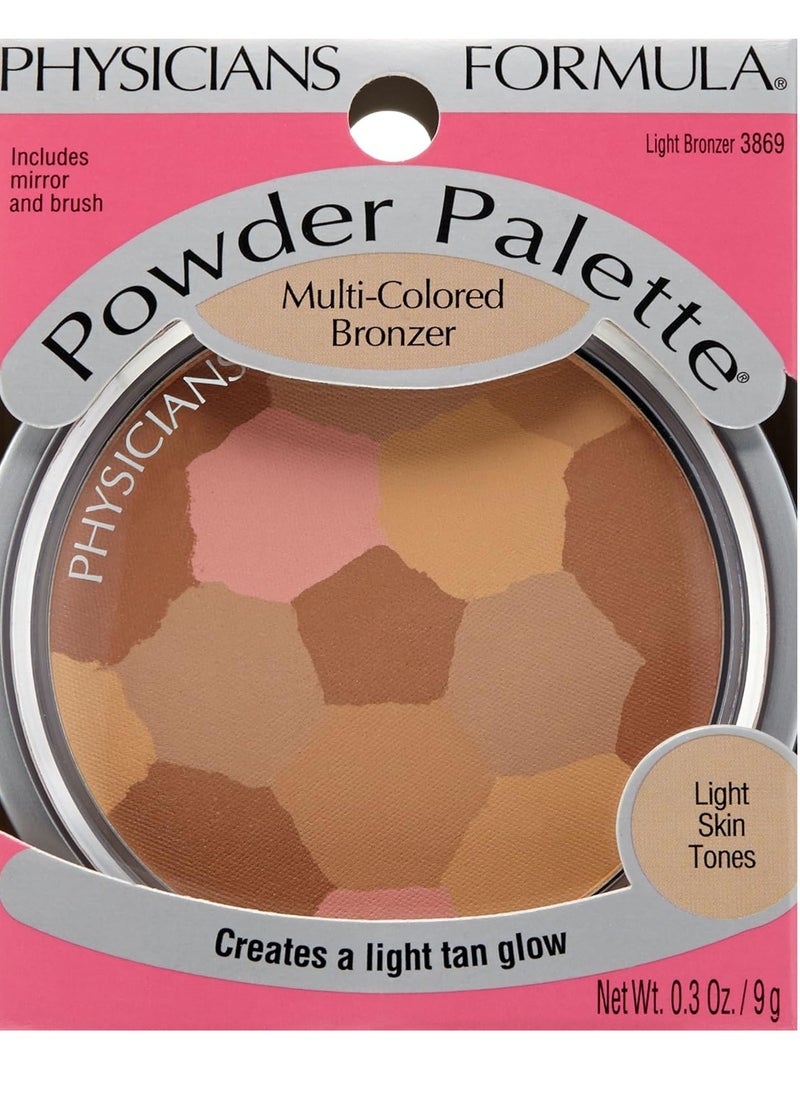 Physicians Formula Powder Palette Multi-Colored Bronzer Light Bronzer, Dermatologist Tested, Clinicially Tested