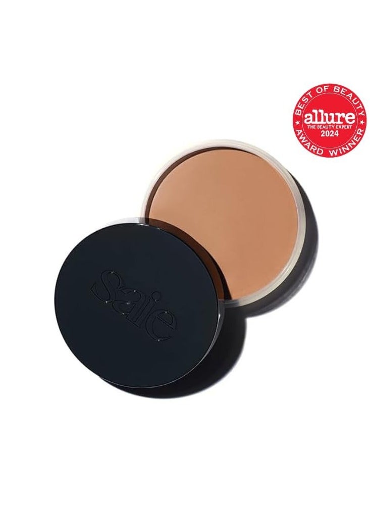 Saie Sun Melt Bronzer - Buildable Cream-Balm Bronzer For Face Sculpting - Cream Contour with Velvet Finish - Light Bronze (1 oz)