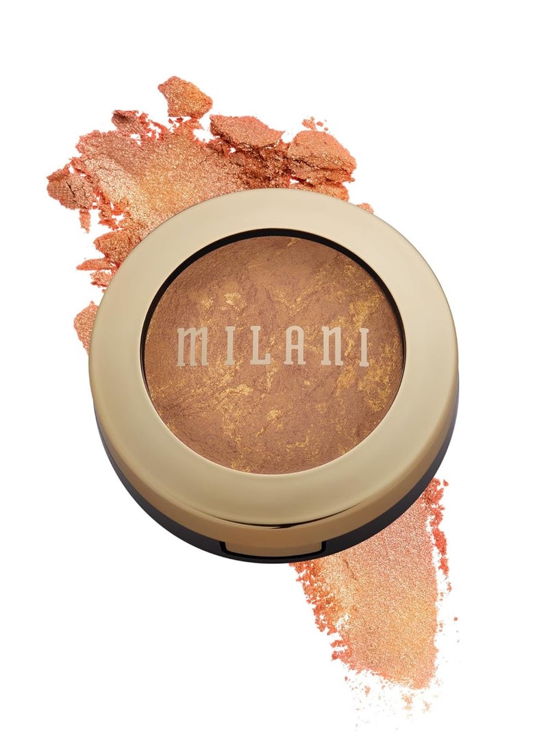 Milani Baked Bronzer - Glow, Cruelty-Free Shimmer Bronzing Powder to Use For Contour Makeup, Highlighters Makeup, Bronzer Makeup, 0.25 Ounce