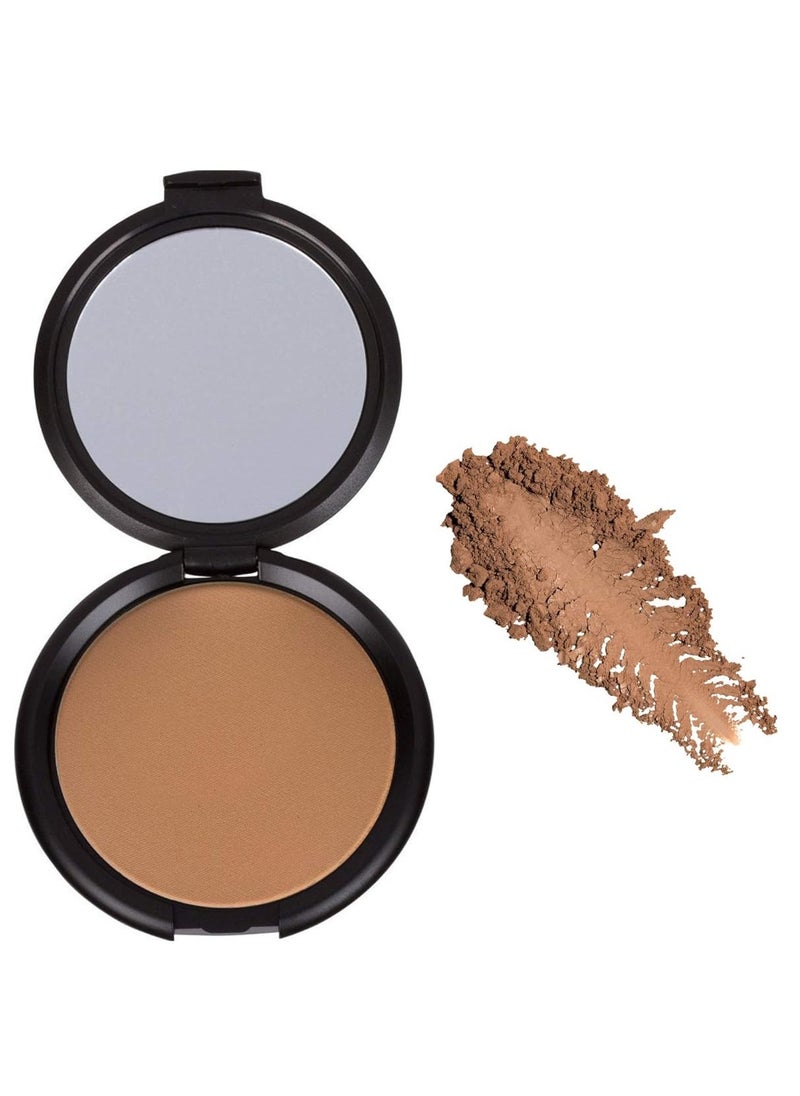 Elizabeth Mott Whatup Beaches Bronzer Face Powder Contour Kit - Vegan and Cruelty Free Facial Compact Bronzing Powder for Contouring and Sun Kissed Makeup Finish - Matte shade (10 g)