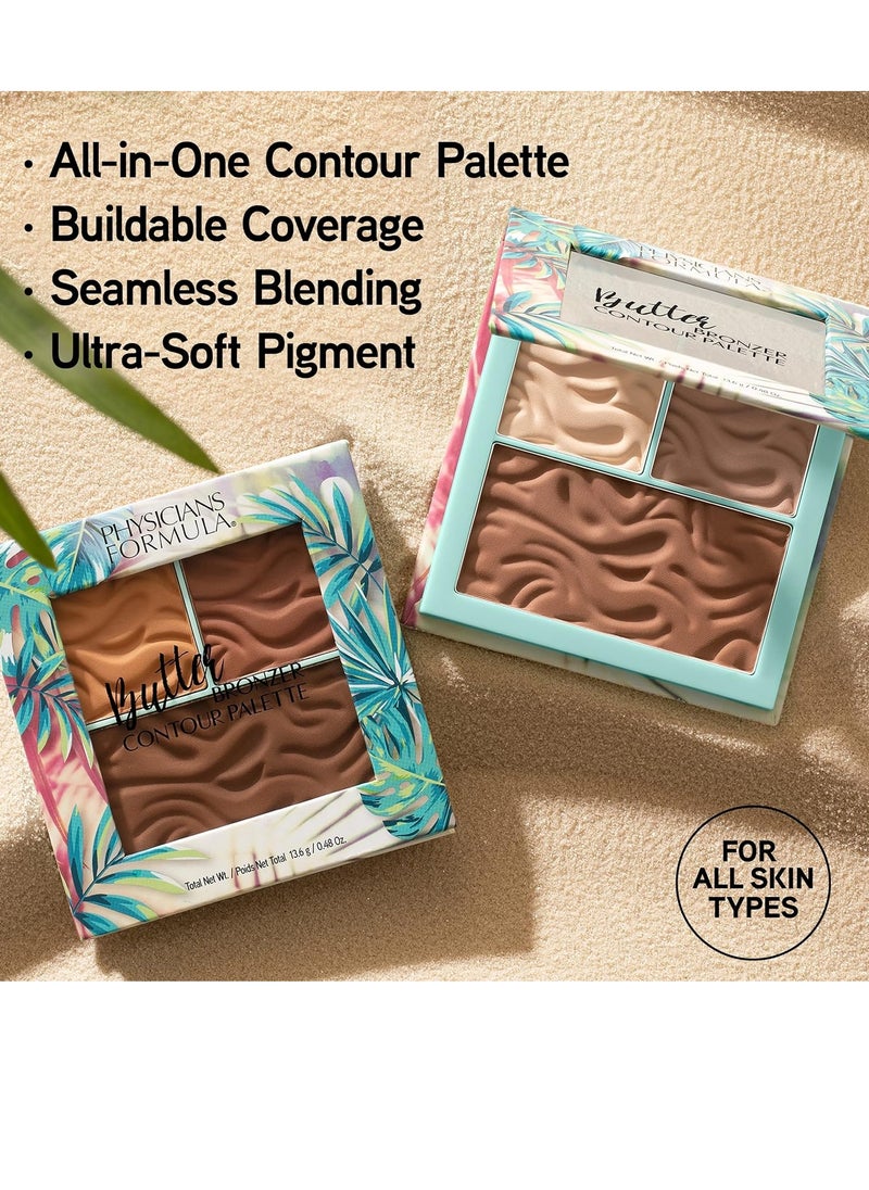 Physicians Formula Butter Bronzer Contour Palette, Light/Medium, 0.48 Ounce (Pack of 1)