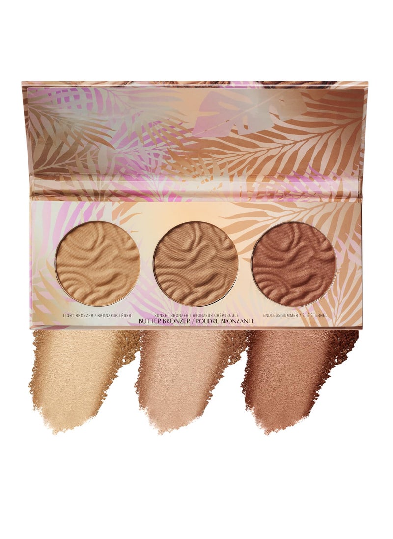 Physicians Formula Murumuru Butter Bronzer Face Makeup Palette Set, Includes Nourishing Butter Bronzer, Highlighter, Blush, Dermatologist Tested, Vegan & Cruelty-Free - Endless Summer Powder