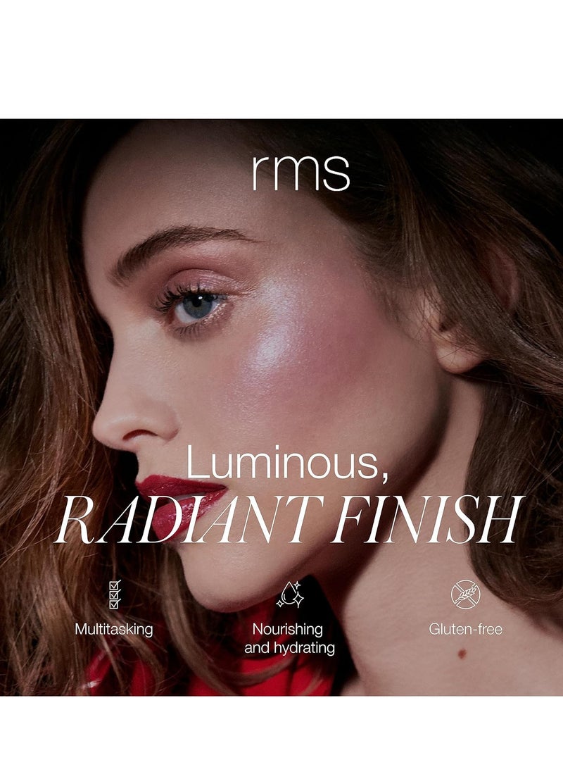 RMS Beauty Luminizer - Cream Highlighter Makeup, Face Highlighter & Inner Corner Eye Highlighter, Glow Balm Dewy Makeup Face Highlighters & Luminizers