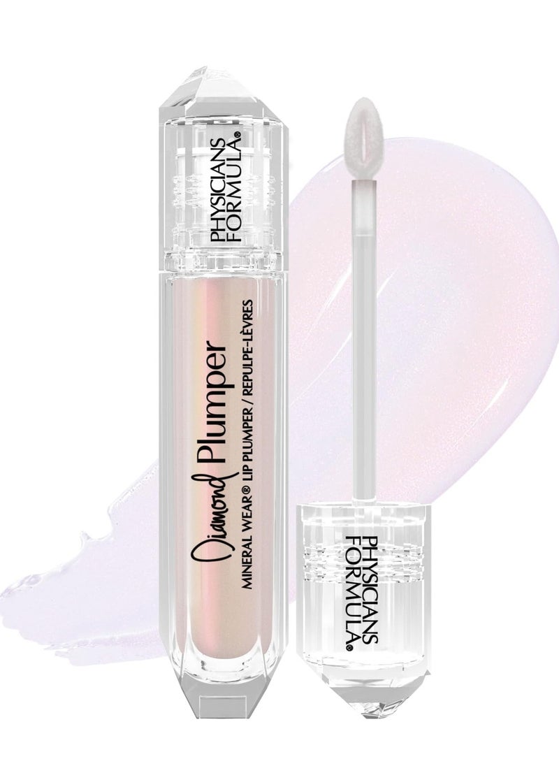 Physicians Formula Mineral Wear Diamond Lip Plumper Gloss, Dermatologist Tested, Light Pink Princess Cut