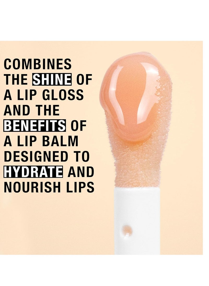 Neutrogena Hydro Boost Tinted Lip Oil with Hyaluronic Acid, glossy lip oil designed to hydrate & nourish lips while bringing out their natural color, Light Pink, .2 oz