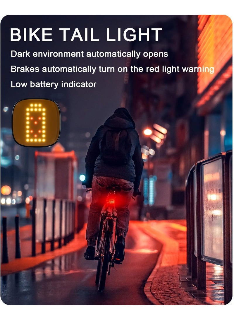 Bike Tail Light for Night Riding, USB Rechargeable, 7 Modes, Brake Sensing, IPX6 Waterproof Rear Bicycle LED Lights, AirTag Adaptor, Ideal Cycling Safety Accessories for Adults, Kids, and MTB