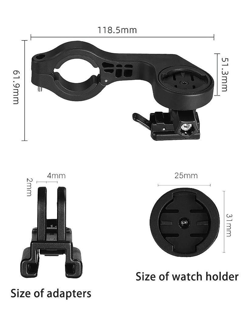 Airtag Mount Hidden Bicycle Seatpost, Bike Computer Compatible with Edge GPS Cycling, Out Front Garmin with XOSS G/G+, iGPSPORT, FitsHandlebar