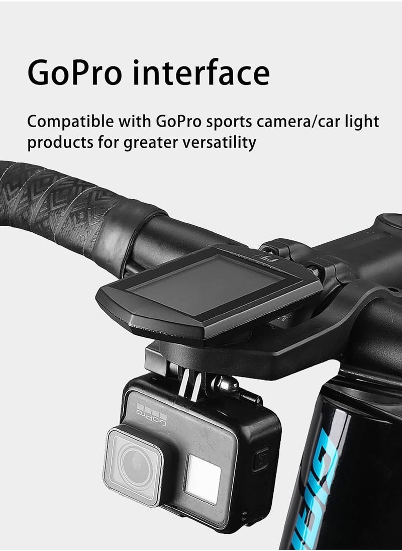 Airtag Mount Hidden Bicycle Seatpost, Bike Computer Compatible with Edge GPS Cycling, Out Front Garmin with XOSS G/G+, iGPSPORT, FitsHandlebar