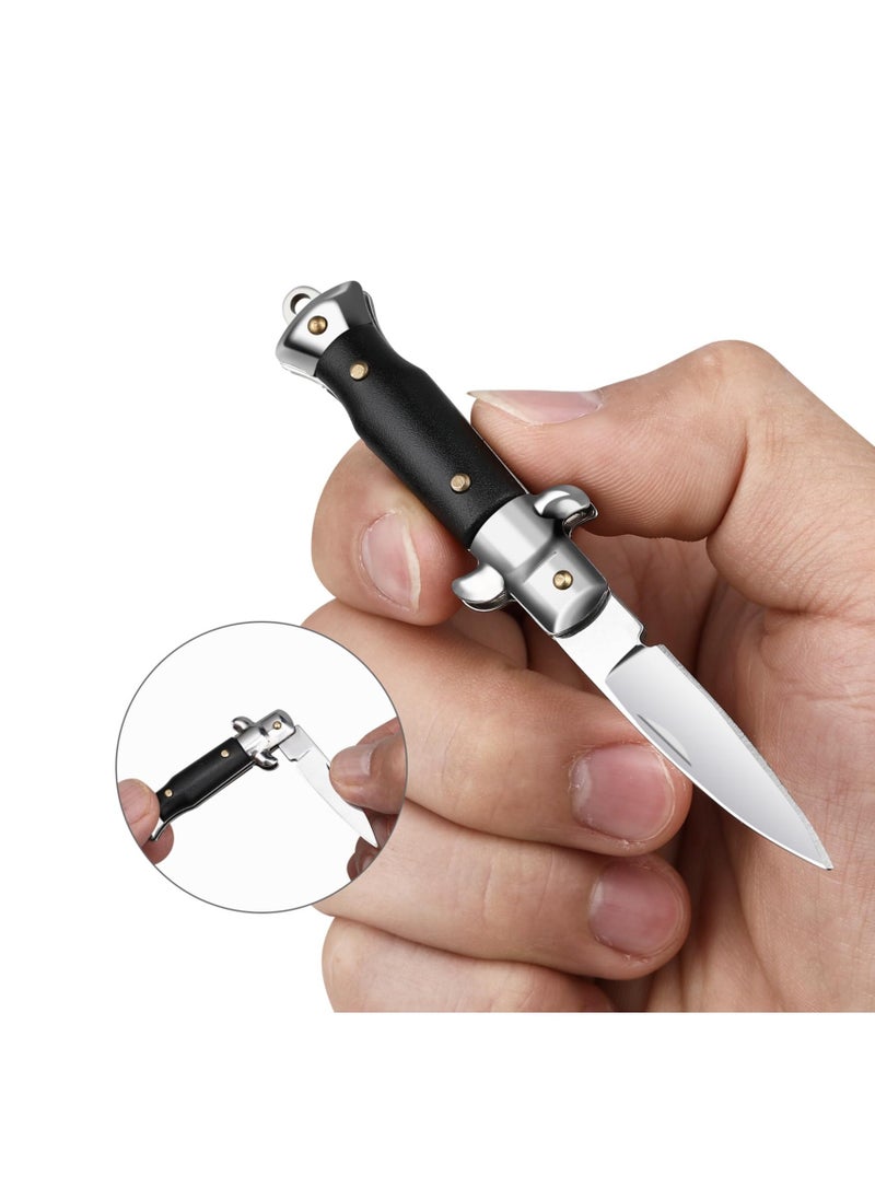 Small Pocket Knife, Cool Folding Knives Box Cutter, Mini EDC Knife with Unique Design, Little Tiny Knives for Every Day Carry, Camping, Hiking and Outdoor, Small Gift for Women Men