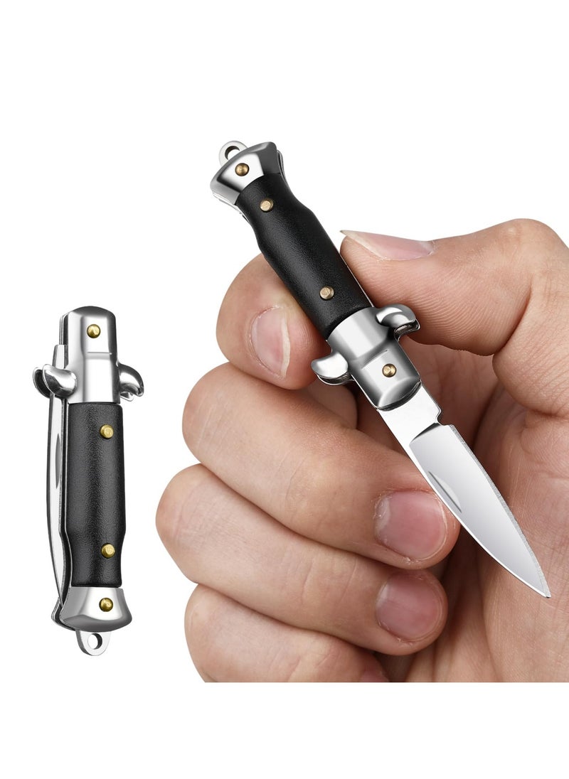 Small Pocket Knife, Cool Folding Knives Box Cutter, Mini EDC Knife with Unique Design, Little Tiny Knives for Every Day Carry, Camping, Hiking and Outdoor, Small Gift for Women Men