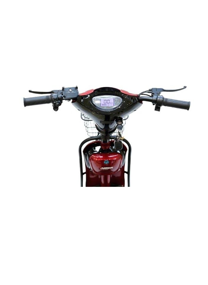 ASTER Delivery Bike Is Made By Carbon Steel Body This Is 60 Speed Use For Dilivry Pupose  Red