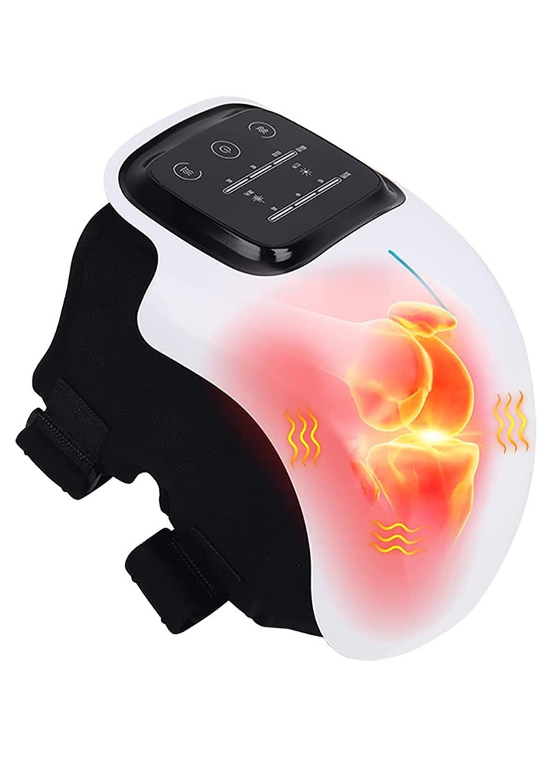 New Knee Massager, Electronic Smart Knee Massage Arthritis Knee Massage Large LED Screen Wearable with Heat Rechargeable for Knee Joint Pain Injury, Swelling and Stiffness