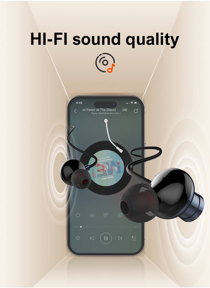Wireless Bluetooth 5.3 in-Ear Neckband Earphones with Mic Grey