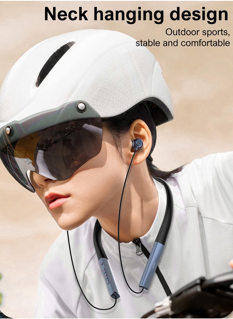 Wireless Bluetooth 5.3 in-Ear Neckband Earphones with Mic Grey